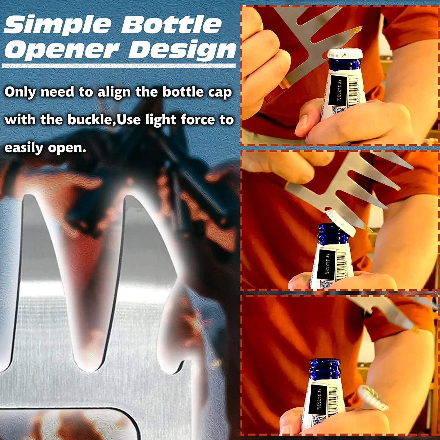 Meat Claws for Shredding Pulled Pork, Chicken, Turkey and Beef- Handling & Carving Food - Barbecue Grill Accessories
