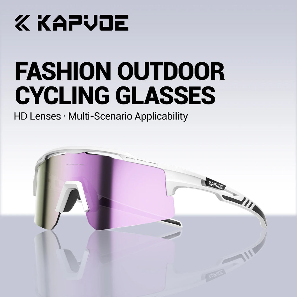 KAPVOE HD UV400 Hiking Cycling Sunglasses Outdoor Sports Hiking and Camping Glasses Waterproof Stylish Driving Sunglasses Unisex