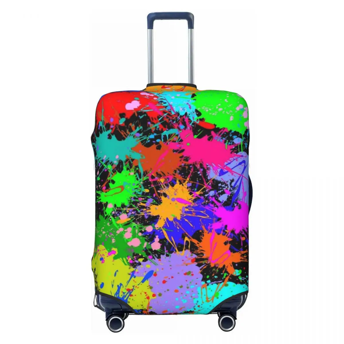 Custom Colorful Abstract Graffiti Camouflage Pop Art Suitcase Cover Dust Proof Travel Luggage Covers for 18-32 inch