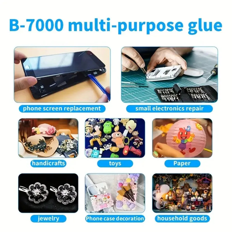 1pcs 15/25/50/110ML B7000 Clear Contact Phone Repair Adhesive Universal Glass Plastic ZY DIY Glue With Precision Applicator
