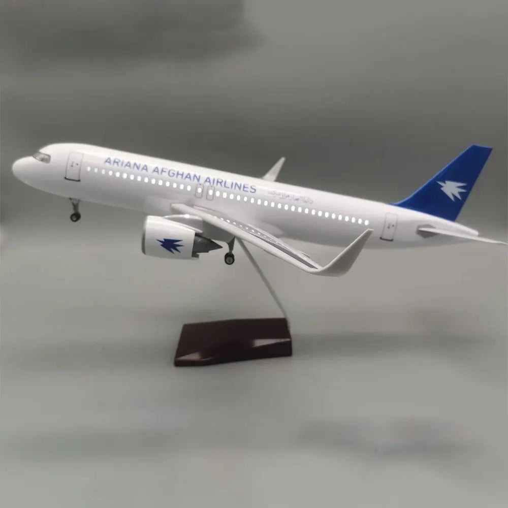 1/80 Scale 47cm Ariana Afghan Airlines Airplane A320 Neo Diecast Resin Plane Model Collection Display Gifts Fans