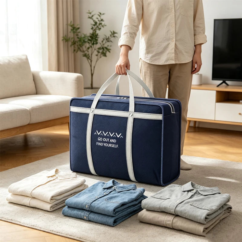 Large Capacity Moving Bags Packing Bags Thick Sturdy Durable Waterproof Moisture-Proof Woven Bags Super Large Quilt Storage Bags