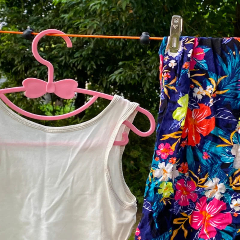 Portable Retractable Clothesline Windproof Anti-slip No Drill Hanging Rope for Travel Hotel Indoor Outdoor Drying