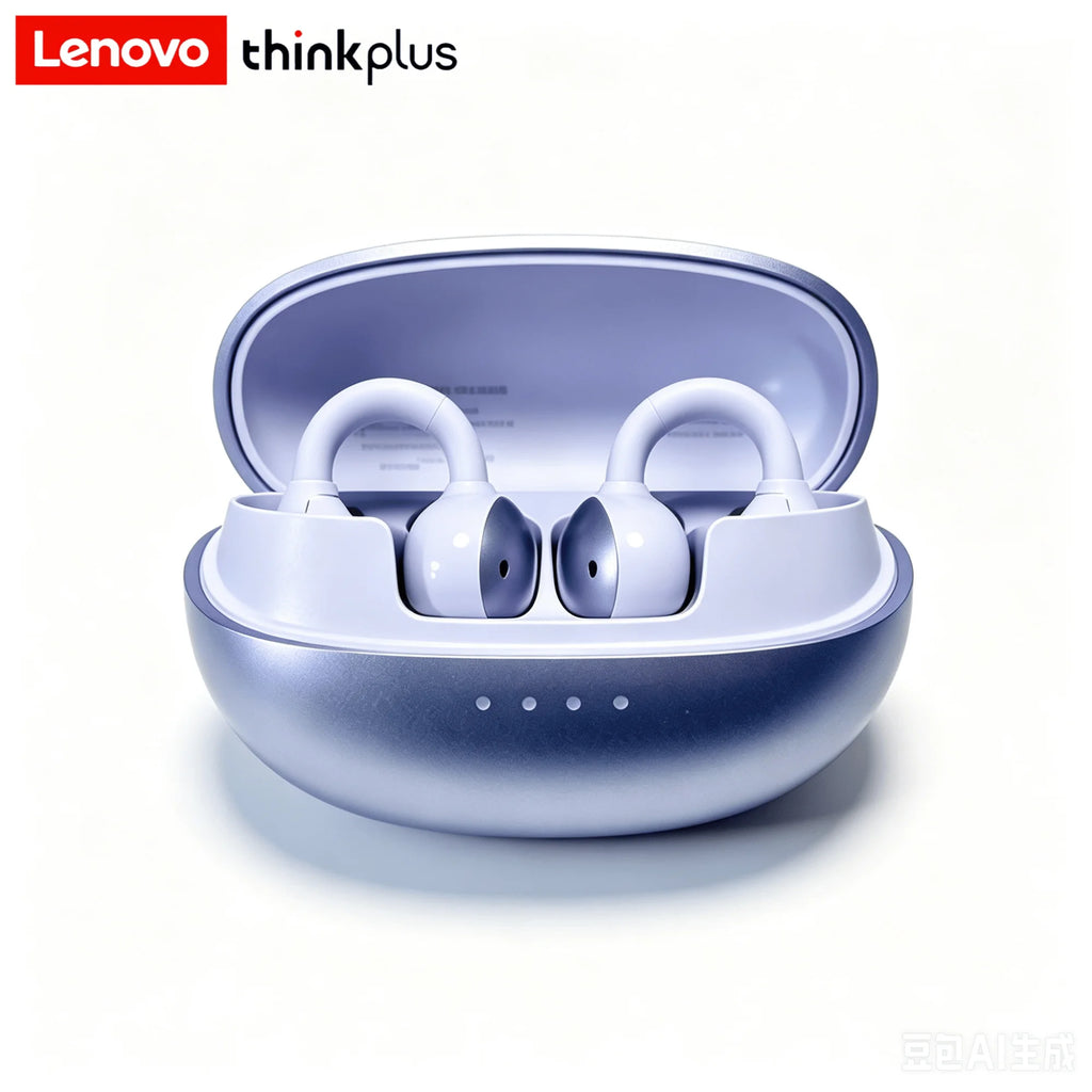 Original Lenovo LK6 Wireless Bluetooth Sports Earphones Ear Clip HD Stereo Headsets HIFI Music Noise Reduction Gaming Earbuds
