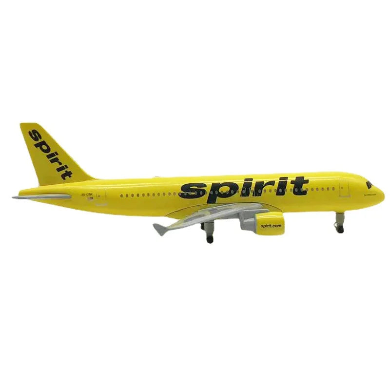 1:300 Scale 20cm American Spirit A320 Model Plane Alloy Diecast Airplane Model Aircraft Kits for Collection