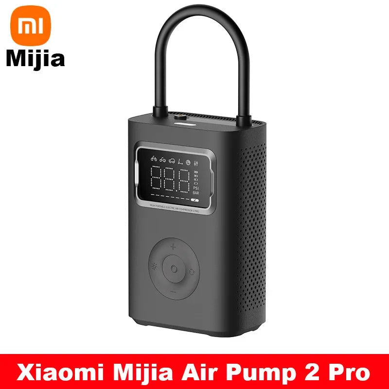 XIAOMI Air Pump 2 Pro Portable Electric Air Compressor Mi Inflatable Treasure 150psi High Pressure Motorcycle Car Soccer