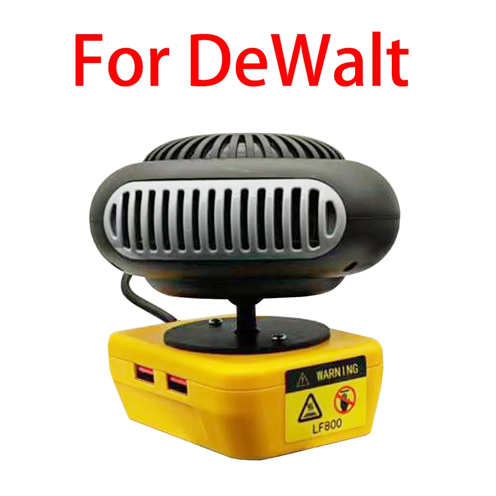 Tool Parts For Milwaukee For DeWALT Li-ion Battery Lithium Electric Power Warm Air Blower Fan Heater Hot Cold Wind USB Charger