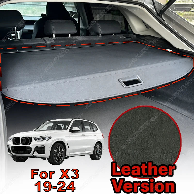 For BMW X1 X3 X5 1999-2026 Retractable Rear Trunk Cargo Cover Luggage Privacy Security Shield Parcel Shelf Car Interior Kit