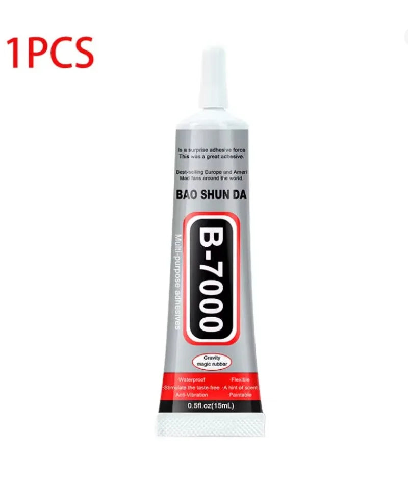 B7000 Glue, Clear Adhesive for Jewelry Rhinestone & Phone Case Repair, DIY Craft Glue