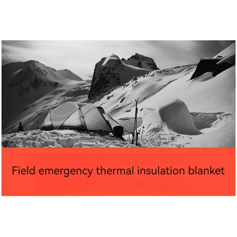 Outdoor emergency blanket portable insulation cold-proof aluminum foil reflective survival mountaineering field first aid