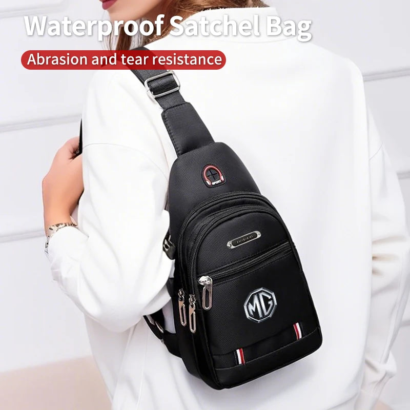 Car Men's Shoulder Bag Card Case Coin Purse Waist Pack For Morris Garages MG 6 3 5 7 TF ZR ZS HS GS GT Hector RX5 RX8 350 550