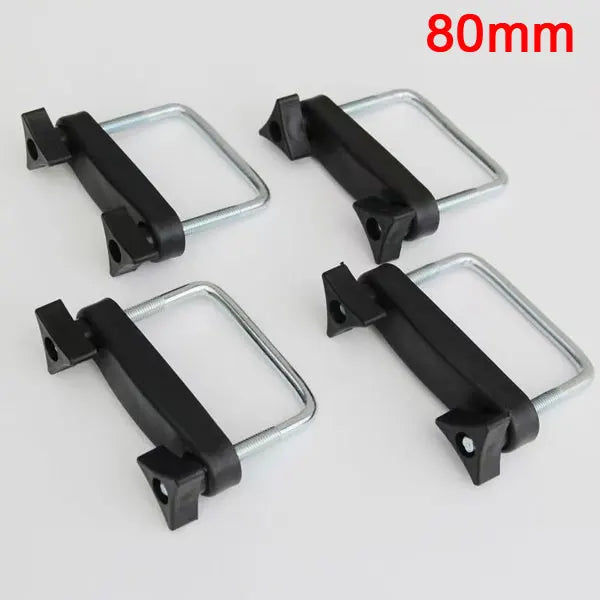 4pcs/Set Car Roof Rack Basket U-Bolt Clamps Mounting Fitting Kit