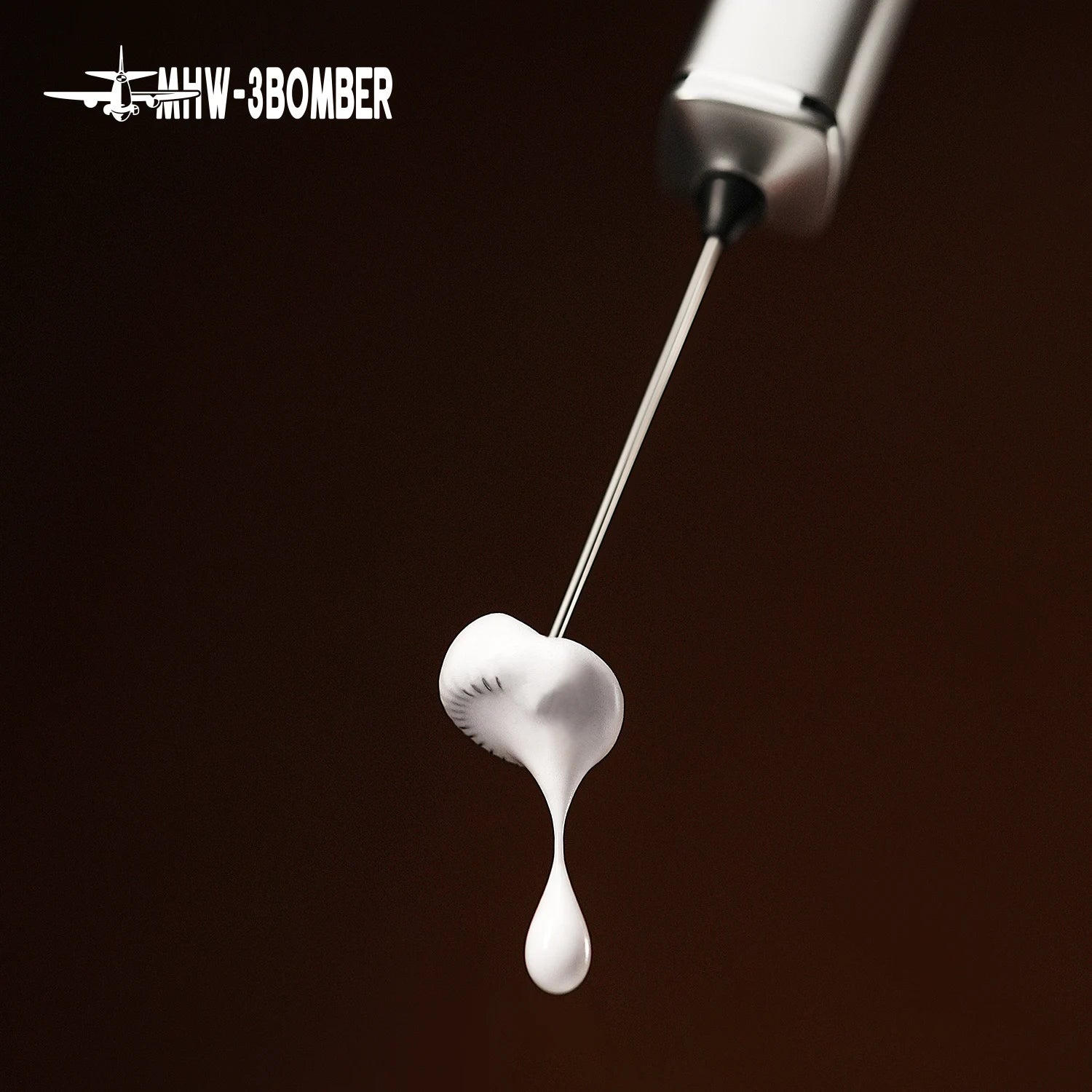 MHW-3BOMBER Electric Milk Frother Dual Whisk Heads Handheld Foam Maker Type-c Rechargeable Coffee Latte Cappuccino Mixer