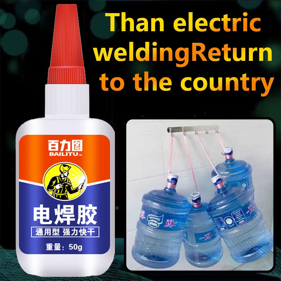 1pc Super Glue Instant Quick Dry Cyanoacrylate Strong Adhesive for Leather Rubber Metal Office Supplies Fast Bonding Glue