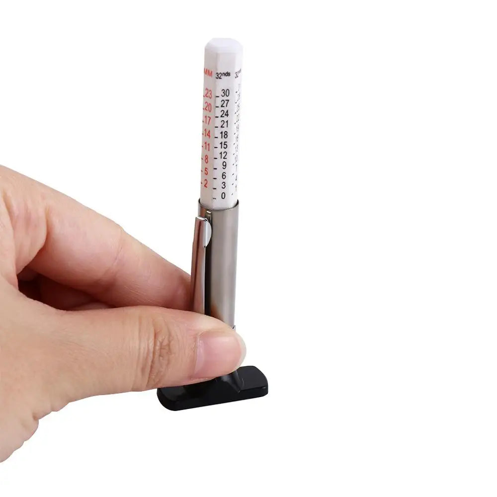 Color Coded 25mm Digital Mark Two-Sided Depth Gauge Tyre Tread Tire Ruler Measuring Pen
