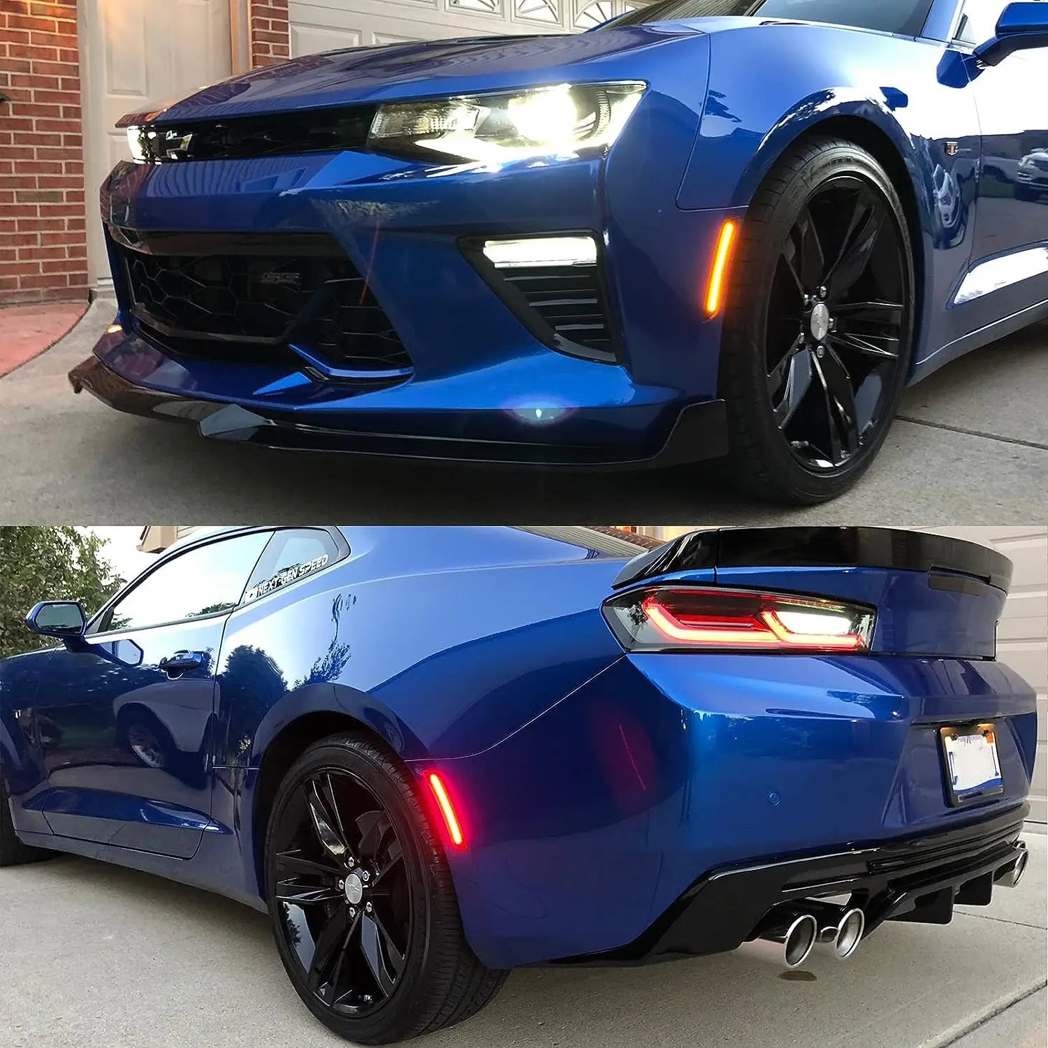 LED Side Marker Lights For Chevrolet Camaro LS LT SS ZL 2016 2017 2018 2019 2020 2021 2022 2023 Front Rear Lamp Car Accessories
