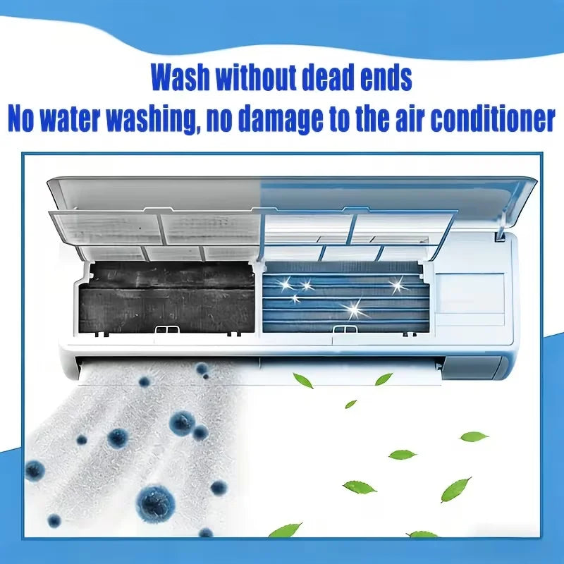 Air Conditioner Foam Cleaner 100ml, Deep Clean & Remove Odor, Stain & Limescale for Indoor & Outdoor AC Units