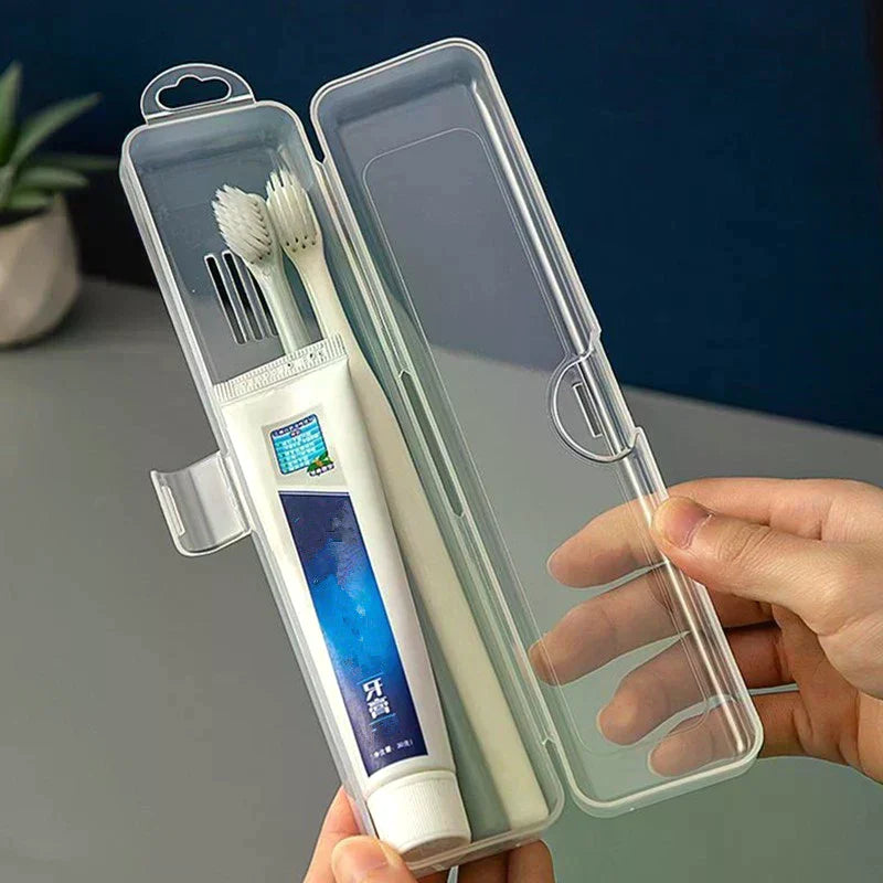 Portable Toothbrush Box Plastic Travel Toothbrush Case Transparent Toothbrush Holder Organizer Travel Practical Accessories