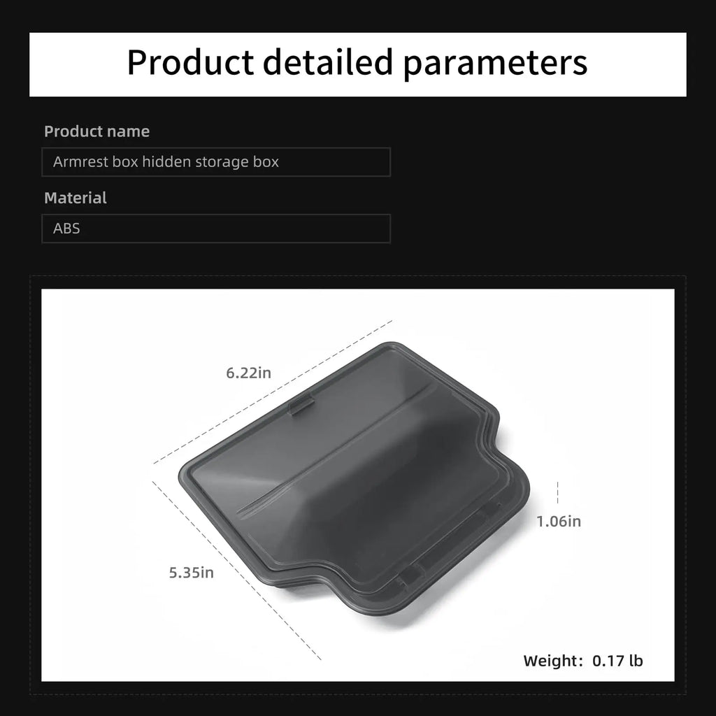 For Tesla Model Y Juniper Model YL Model 3 Center Console Armrest Hidden Storage Box Cars and auto parts