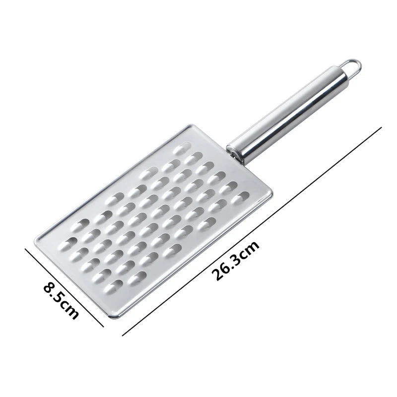 LMETJMA Mini Cheese Grater With Handheld Cheese Shredder Stainless Steel Cheese Lemon Zester For Chocolate Ginger Garlic JT361