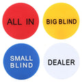4Pcs Professional Poker Game Small Blind Big Blind Dealer Buttons Poker Cards Guard Protector Coin Poker Chip Button