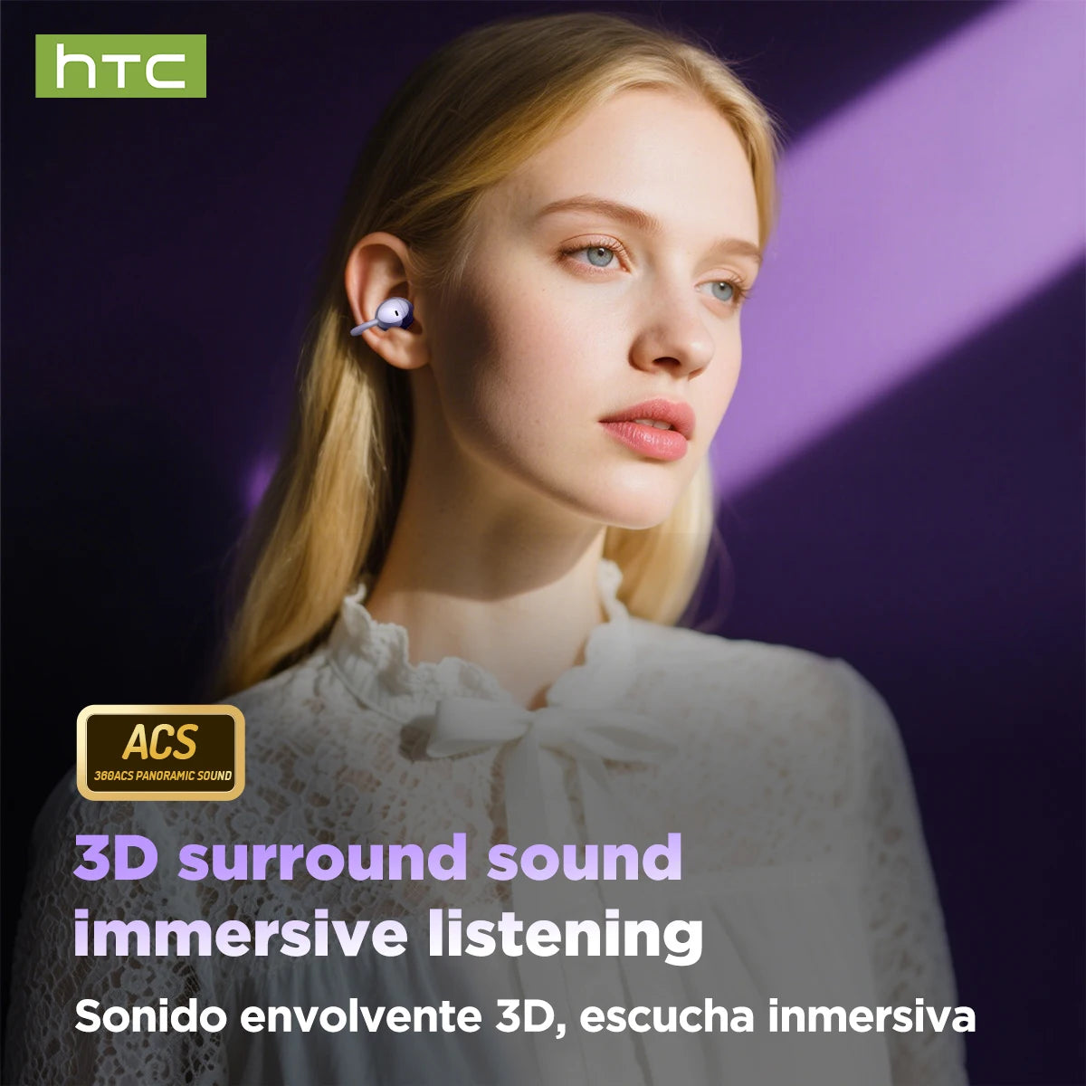 Auriculares Traductor DeIdioma HTC NE32 Clip-on Bluetooth Earphones LCD Multi-functional Screen HiFi Sound HD Call TWS Earbud