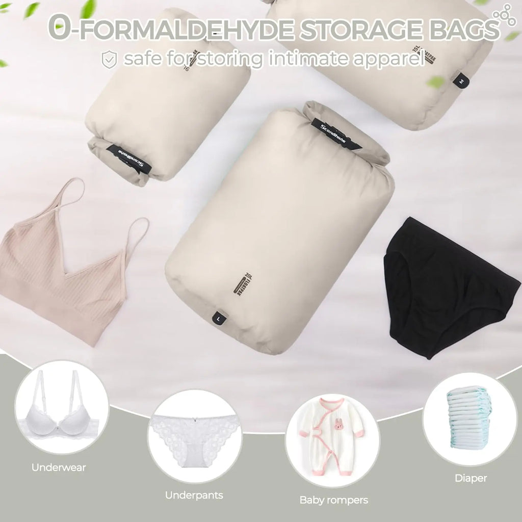 Waterproof Dry Bag Ultralight Clothing Storage Bag Lightweight Roll Top Travel Packing Organizer for Luggage Swimming Outdoor
