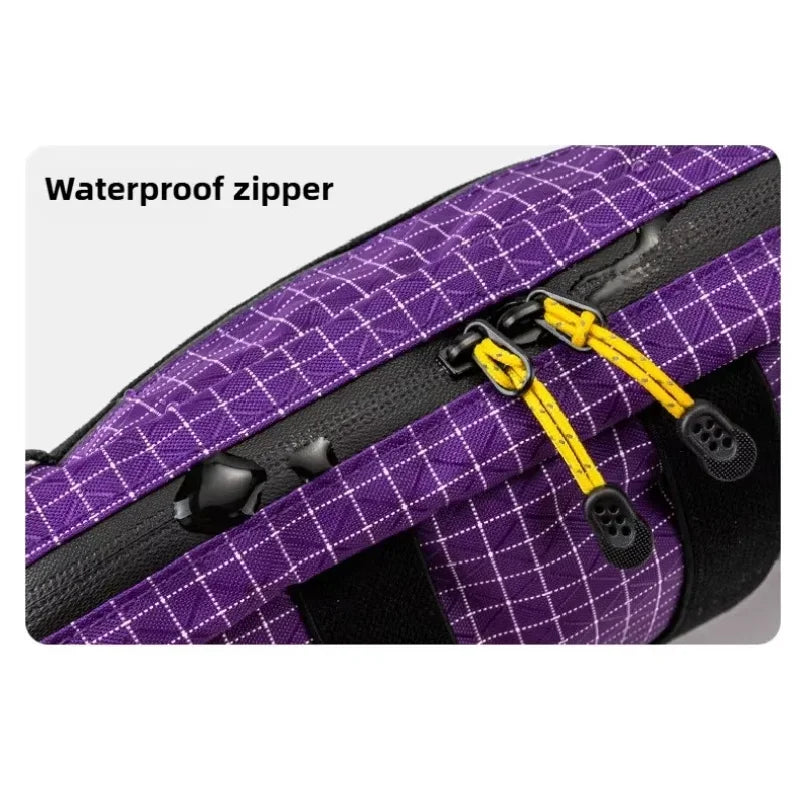 Fiber Waist Pack 1.1L Waterproof UrltraLight Multi Pocket for Cycling Running Hiking Camping Outdoor Sports Accessories