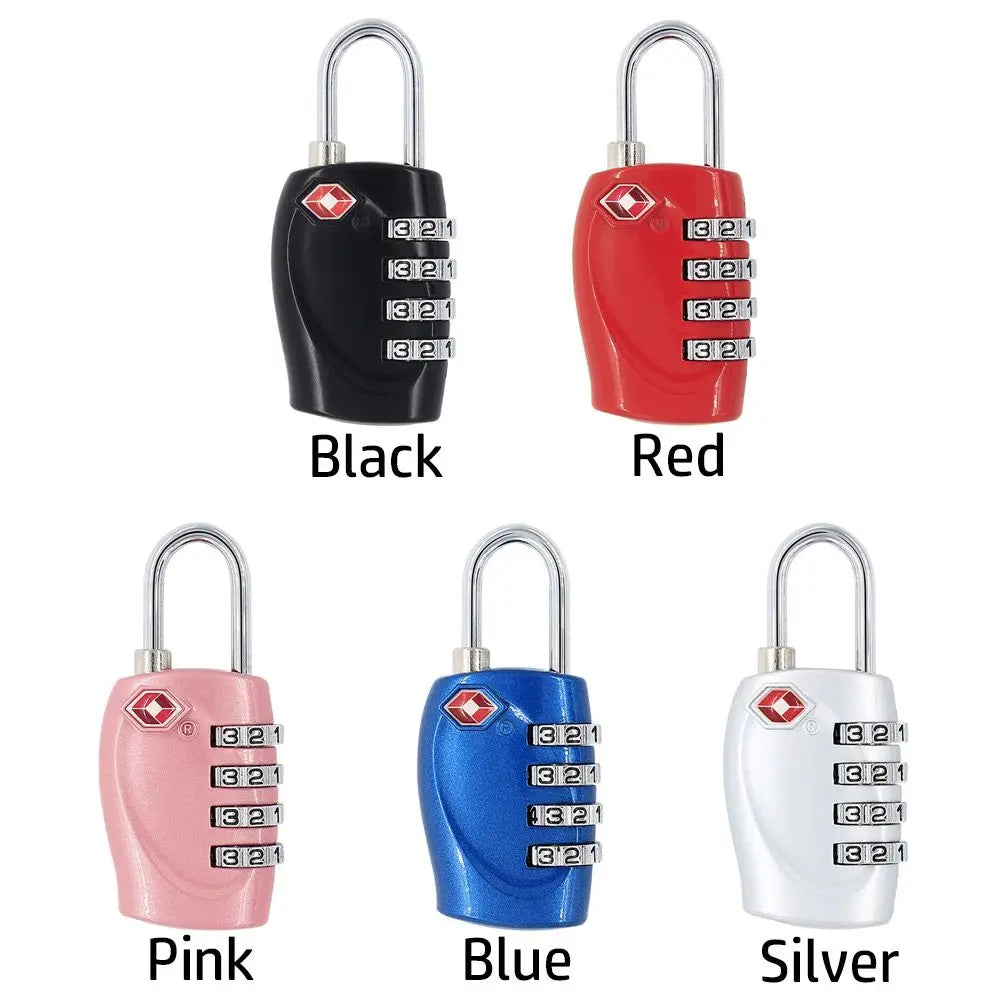 TSA330 Suitcase Luggage Smart Combination Lock 4 Digit Password Lock Padlock TSA Customs Code Lock