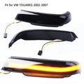1 Pair Front Left Right Side Mirror Turn Signal Light For VW TOUAREG 2002 2003 2004 2005 2006 2007 7L6949102B 7L6949102C