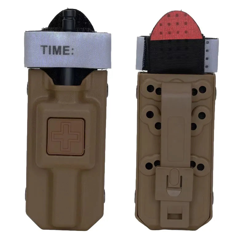 Outdoor Emergency Cat Tourniquet Storage Bag - MOLLE Medical Case for Blood Control