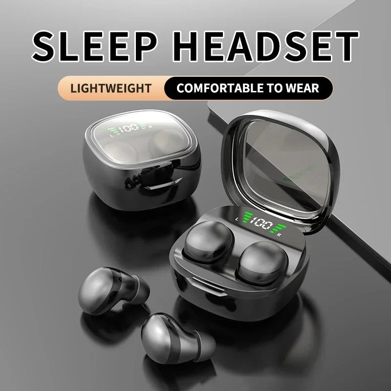 Lenovo Mini Bluetooth 5.3 Headset HD Hifi Earbuds Invisible Sleep Game Sports Headphones Touch Control Earphones for Men Women
