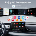 Android Smart Dongle for Almost All Kinds of Factory Wired Car, Wireless CarPlay Android Auto Adapter 2 in 1