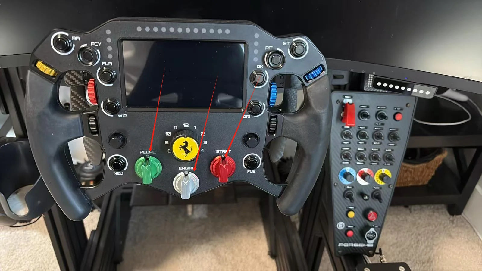 Custom Simracing Aluminum Parts for Steering Wheel