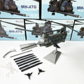 1:72 Scale USA MH-47G Chinook Twinrotor Heavy Helicopter MH47 Aged Diecast Static Aircraft Model Military Collection Gif