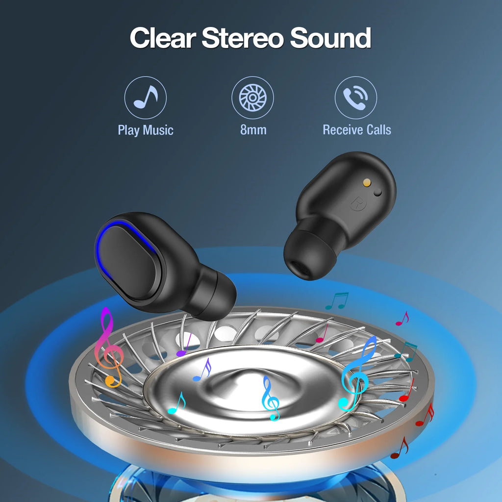 1HORA Wireless Bluetooth Headset AUT114 In-Ear Earphone Bluetooth 5.3 Type-C Charging Long Battery Life Compatible IOS/Android