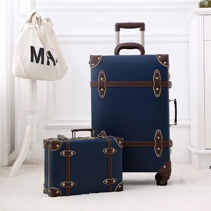 20'22'24'26'inch PU Leather Trolley Suitcases Travel Bags Valise Cabine Valiz Koffer Maletas Suitcase Carry On Rolling Luggage