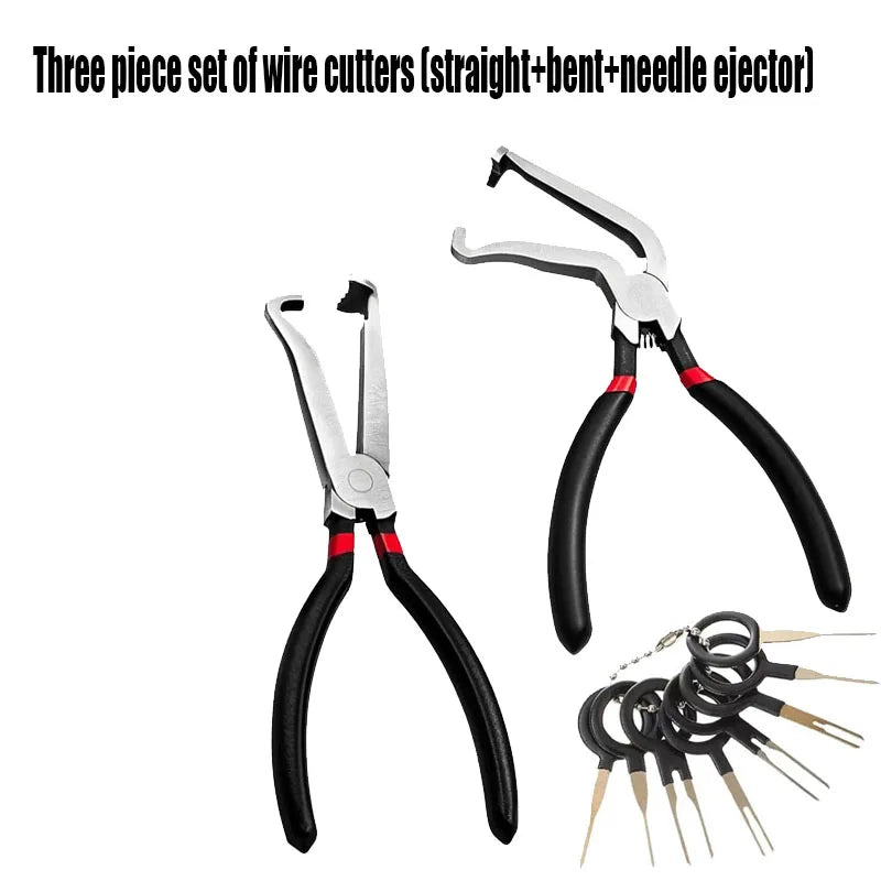 3-Piece Electrical Connector Disconnect Pliers Set, Fuel Line Separator & Spark Plug Removal Tool