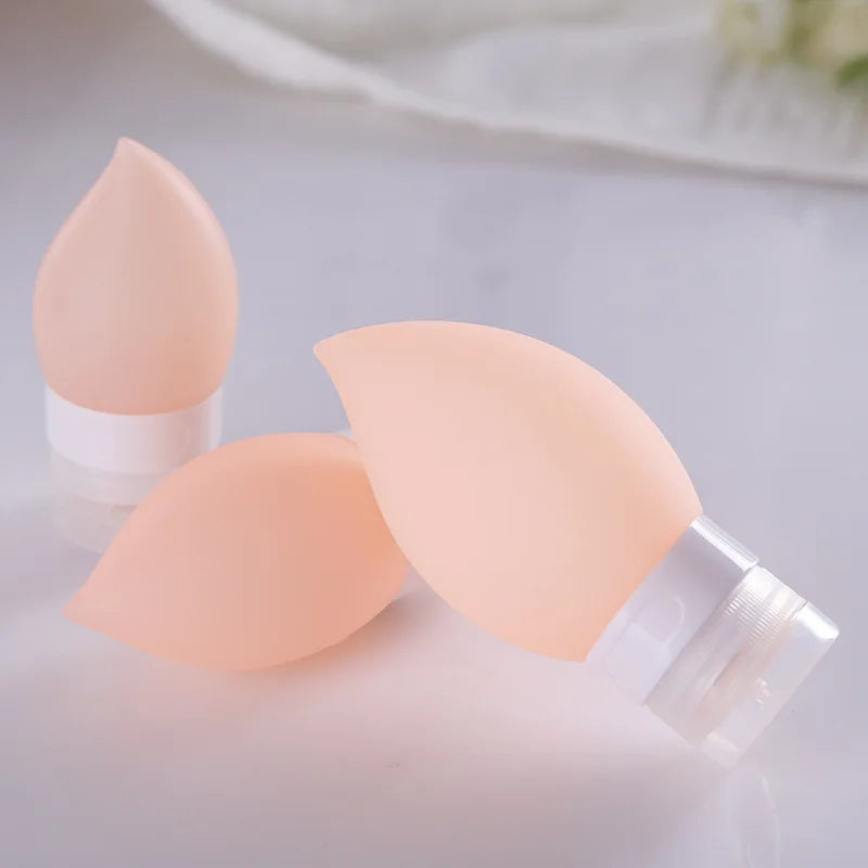 38/60/100ml Portable Refillable Travel Essential Silicone Toiletries Bottle for Shampoo Moisturizer Shower Gel Lotion Face Wash