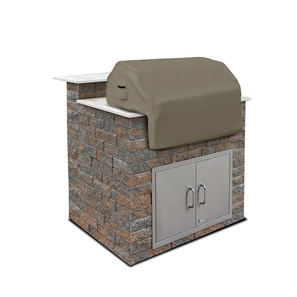 Outdoor BBQ Grill Cover with Built-in Rack Oxford Waterproof Sunproof for Patio