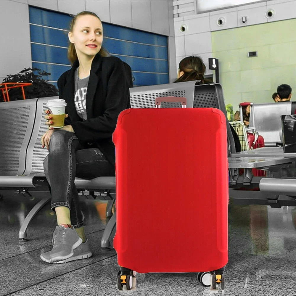 Luggage Cover Protector Elastic Fashion Suitcase Dust Cover Fit 18-28 Inch Trolley Baggage Letter Name Print Travel Accessories