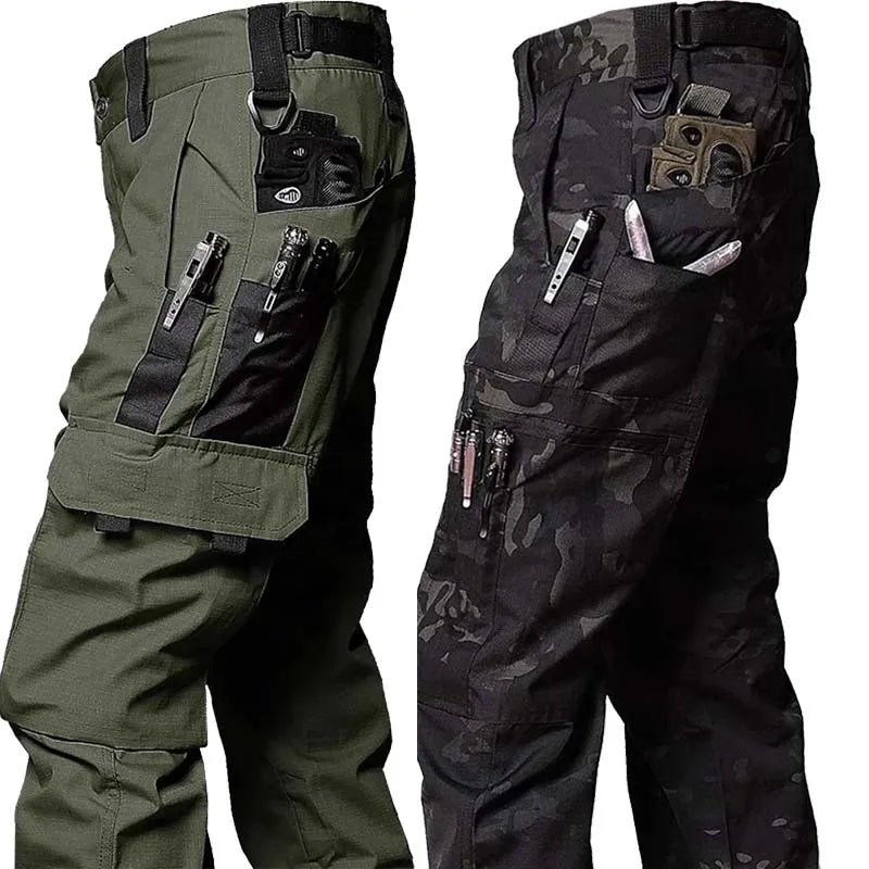 Tactical Pants Men Waterproof Combat Trousers Outdoor Hiking Hunting Clothes Multi-pocket Workwear Wear-resistant Cargo Pants
