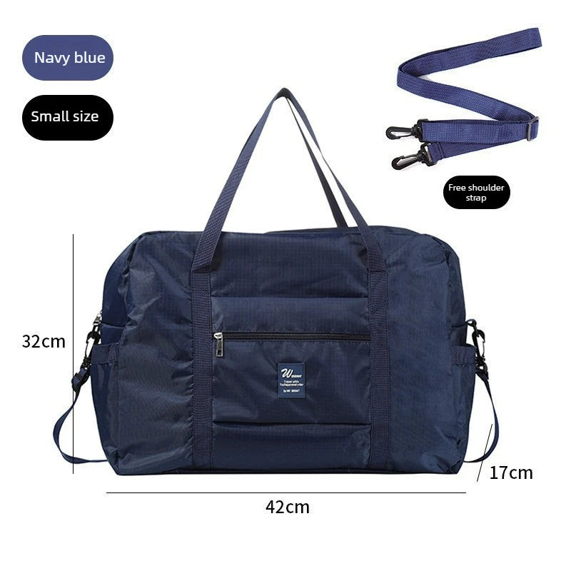 Large Capacity Folding Travel Bags Waterproof Luggage Tote Handbag,portable Clothing Bag,tie Rod Duffel Bag,clothes Storage Bag