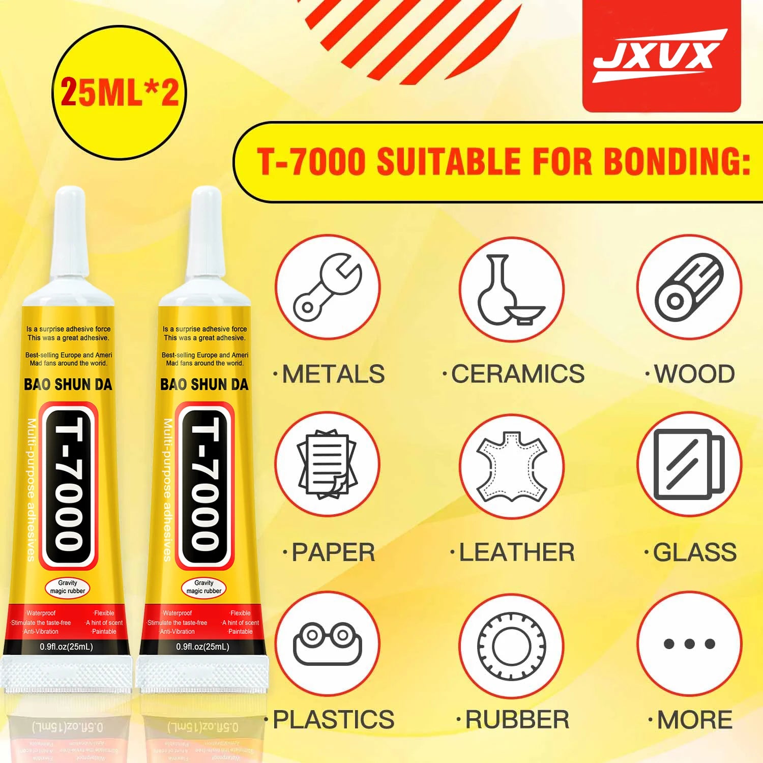 Jxvx 15/50/110ml Black T7000 Battery Cover Mobile Phone Tablet Repair Lcd Frame Adhesive Electronic Component Glue