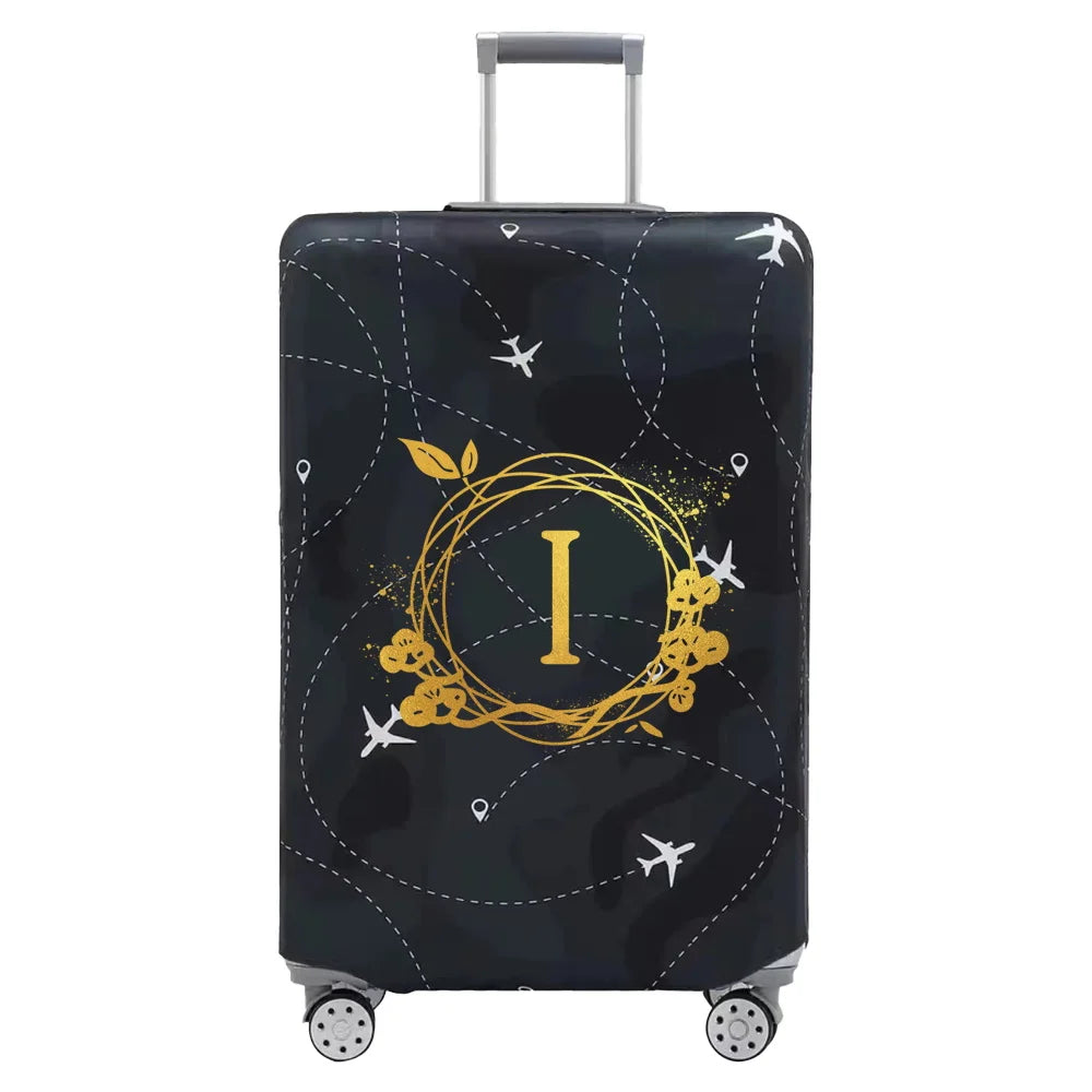 Luggage Cover Thick Elastic Luggage Protective Covers Print Wreath Series  for 18-32 Inch Suitcase Covers Travel Accessories