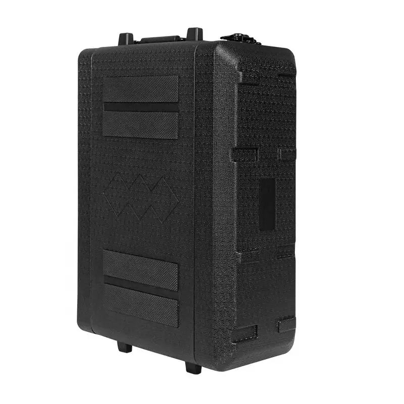 19-inch Portable Chassis Amplifier Receiver Cabinet Box Depth 260mm PE Plastic Rack Flight Case Microphone Shockproof Aviation