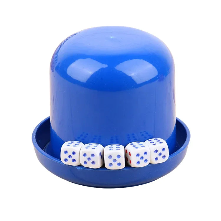 2023 New One-Piece Set Gaming Dice Set Plastic Sieve Shake Cup Tabletop Game Toys