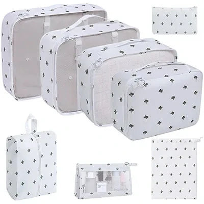 8Pcs/Set Travel Organizer Storage Bags Suitcase Packing Cubes Cases Travel accessories Wardrobe Luggage Clothes Shoe Pouch