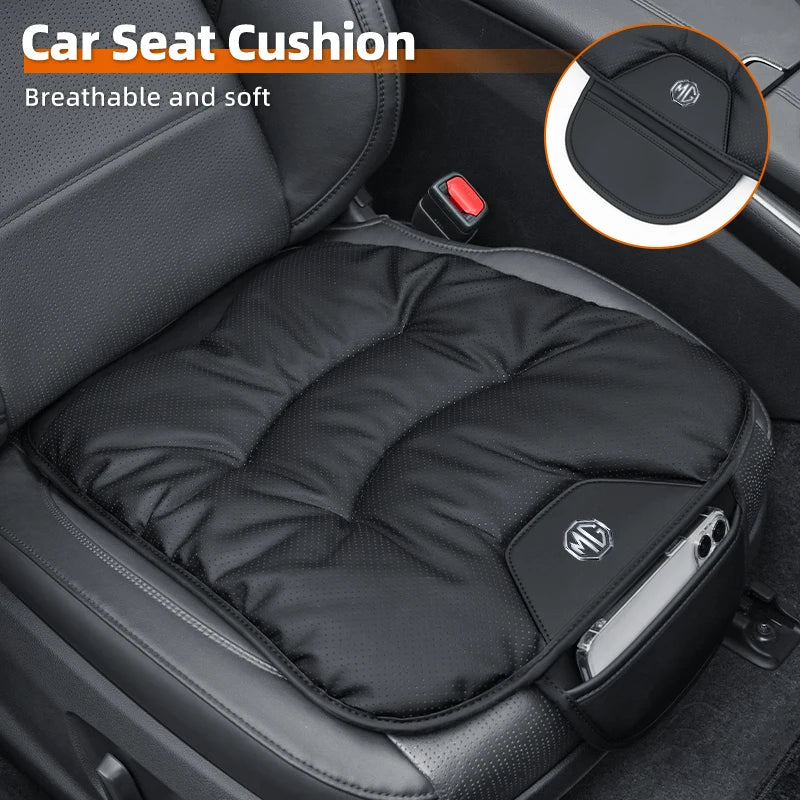 Car Seat Cushion Seat Protector Cover Leather Storage Pad Accessories For Morris Garages MG 6 3 5 7 TF ZR ZS HS GS GT Hector RX5