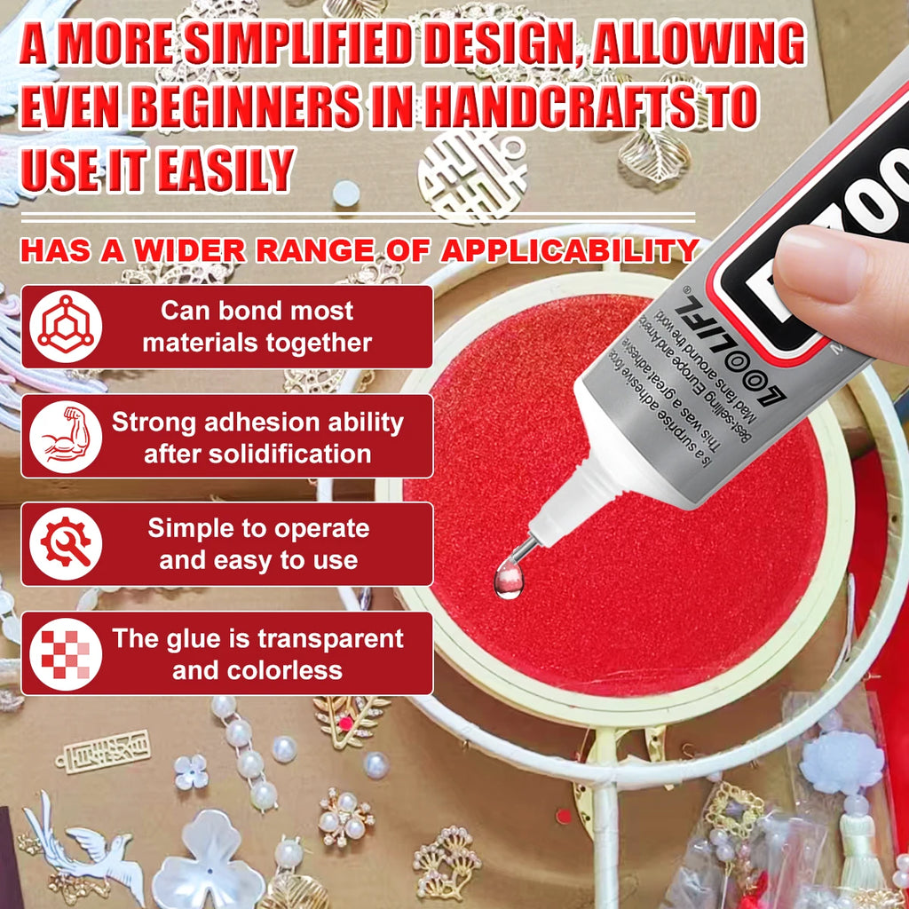 B7000 super glue, handmade DIY, super nail glue, mobile phone repair glue, jewelry glue is transparent, odorless and detachable,